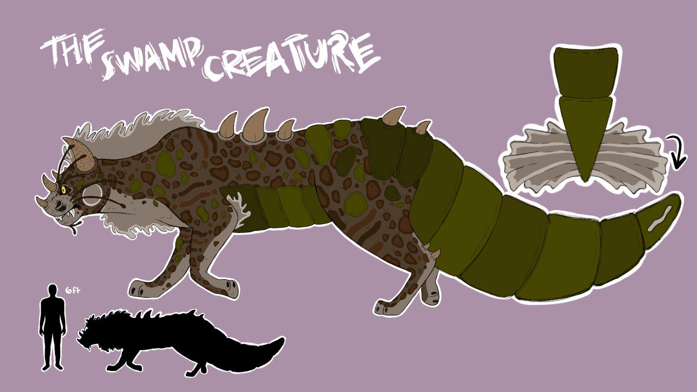 The Swamp Creature Software Used: Procreate
