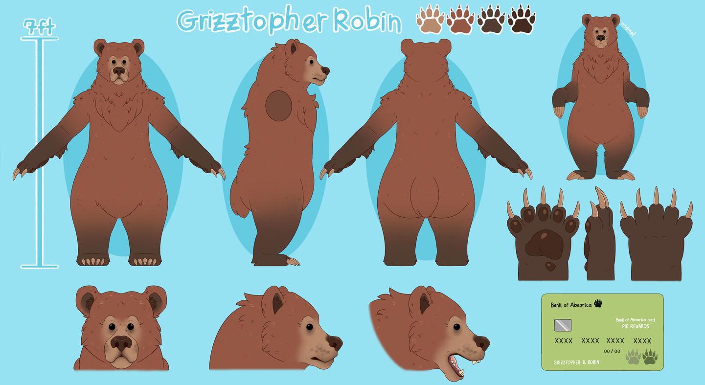 Grizztopher Robin Software Used: Procreate