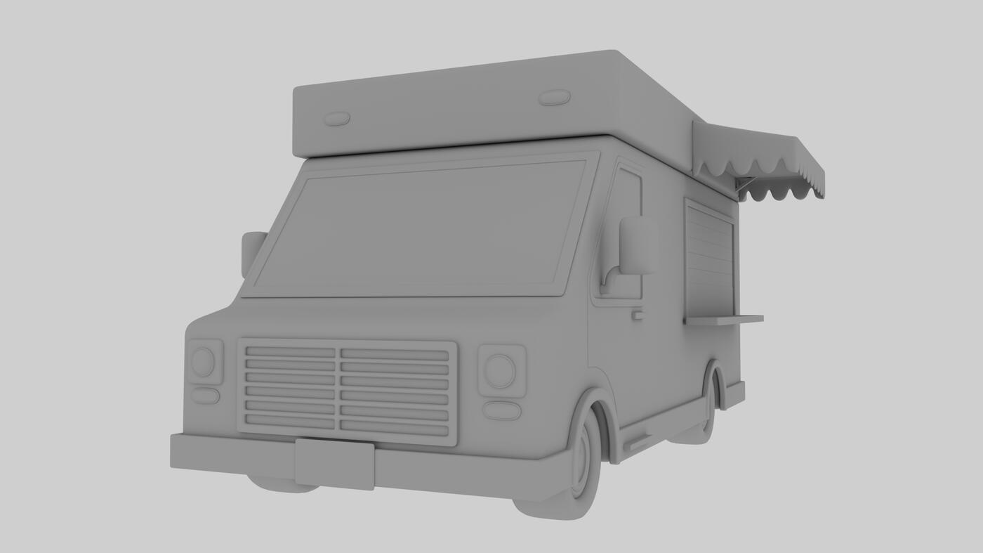 "Pie on the Go" Food Truck Software Used: Maya