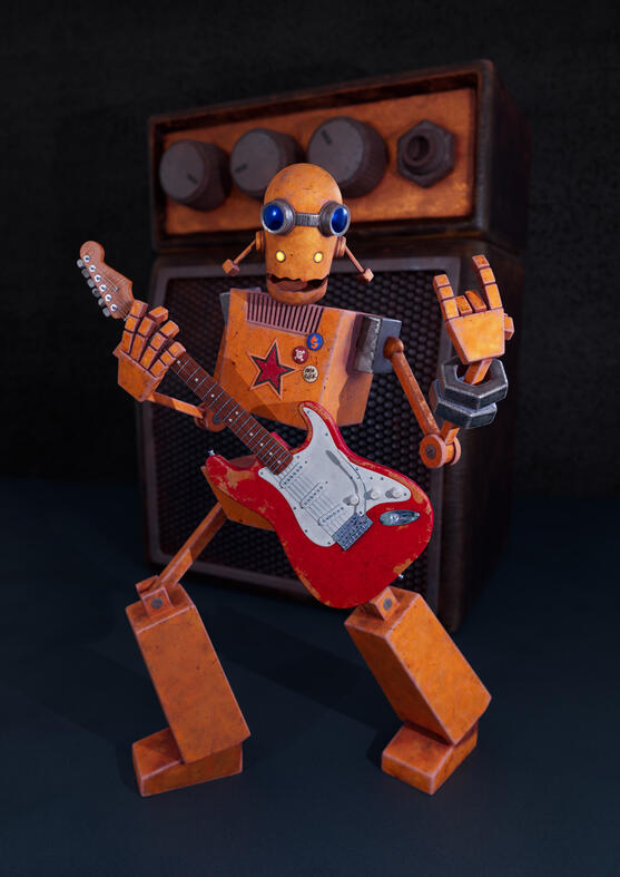 Rocky the Robot Software Used: Maya, Substance 3D Painter