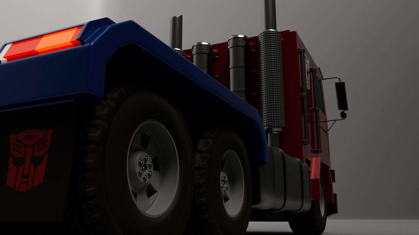 Optimus Prime Truck Software Used: Maya