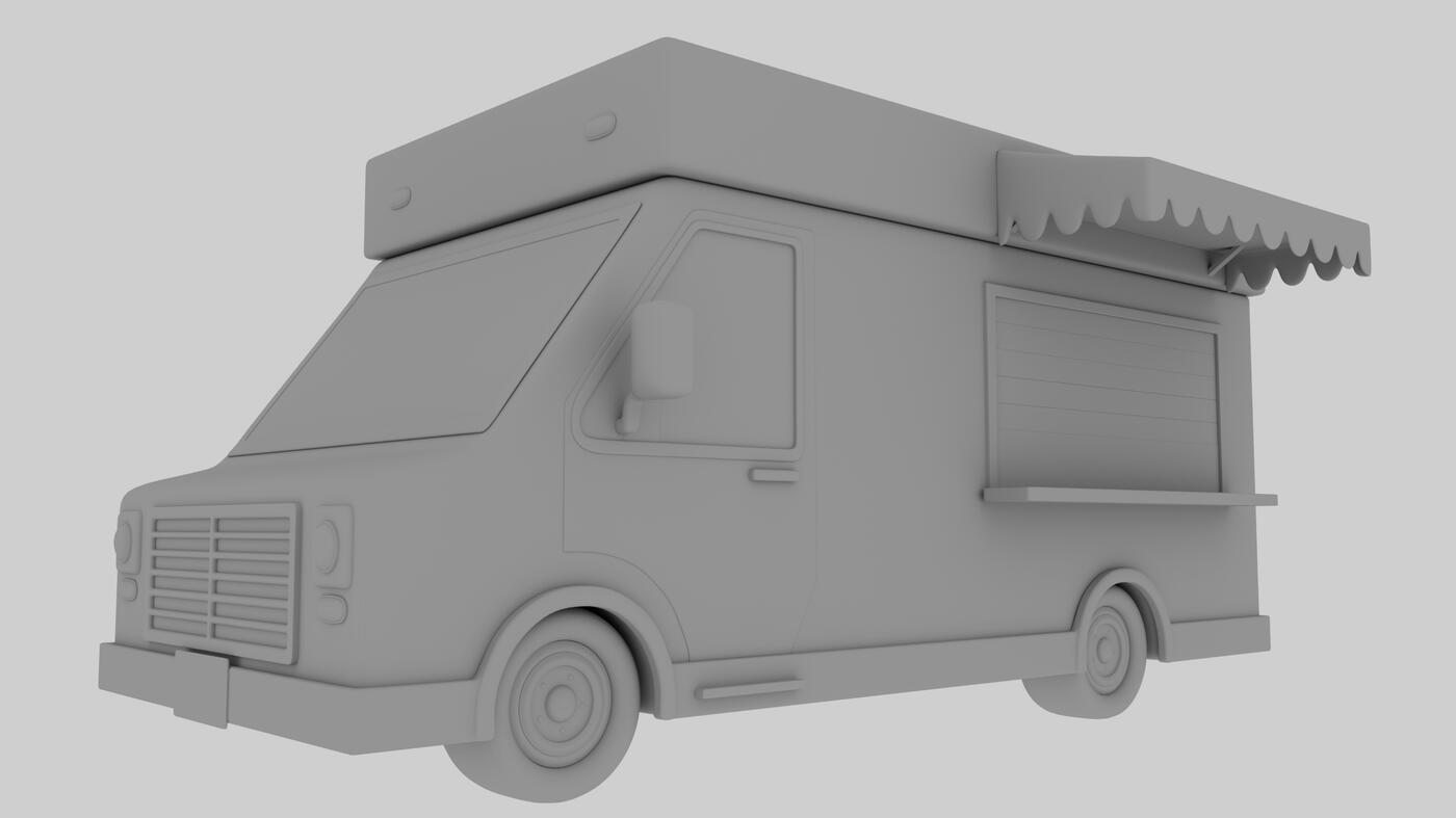&quot;Pie on the Go&quot; Food Truck Software Used: Maya