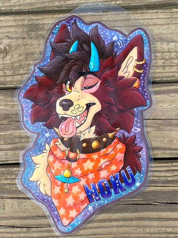Hoku Badge Materials Used: Colored Pencil, Markers, Pen